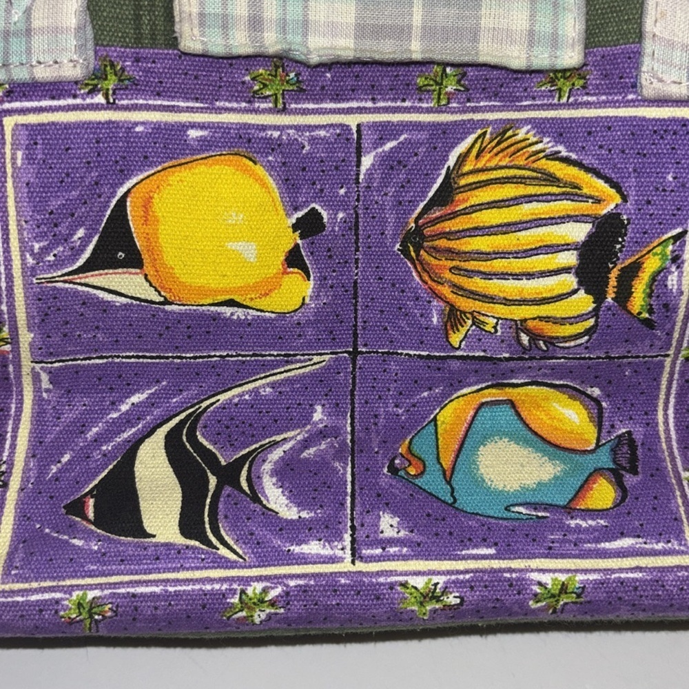 Colorful Fish Print Women's Canvas Bag…Bright and Cheerful - Picture 2 of 11